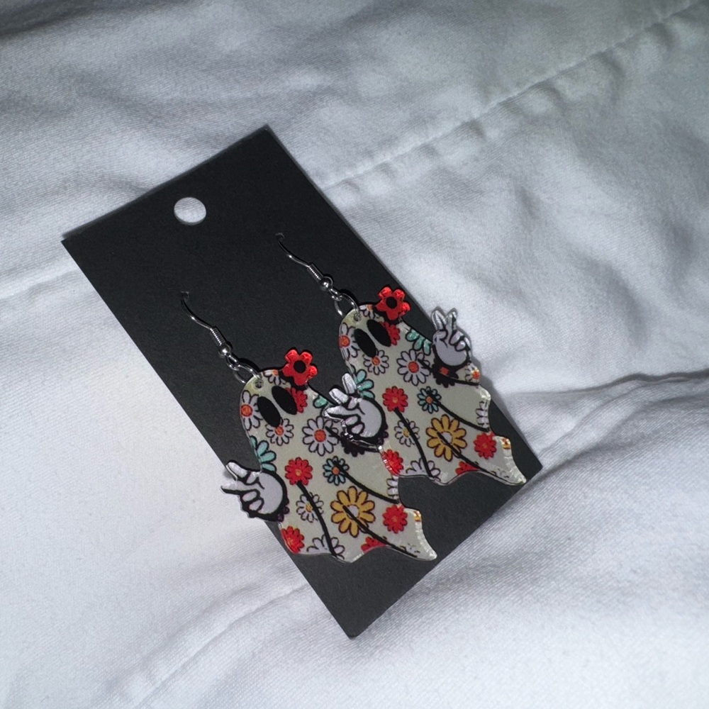 Floral Patterned Earrings